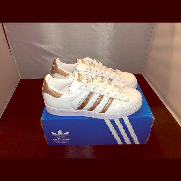 adidas superstar metallic rose gold